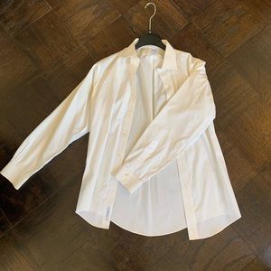 Brooks Brothers White Slim Fit Non-Iron Button Down Collared Shirt size 15.5-34